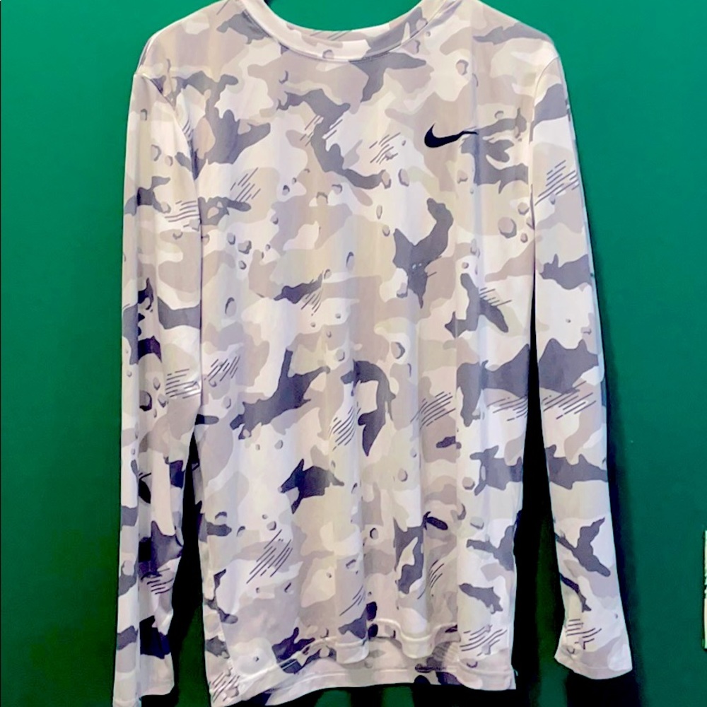 Dry fit camo Nike long sleeve
